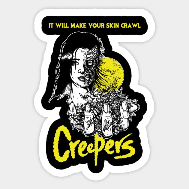 Creepers Sticker by HOMSMERCH